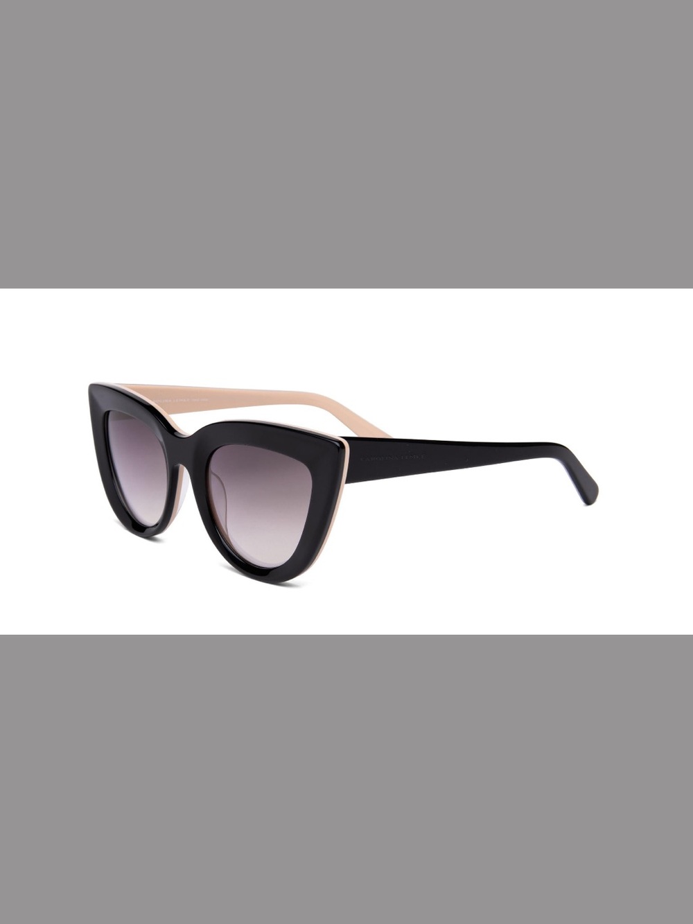 Women's Cat-Eye Sunglasses - Black & Beige